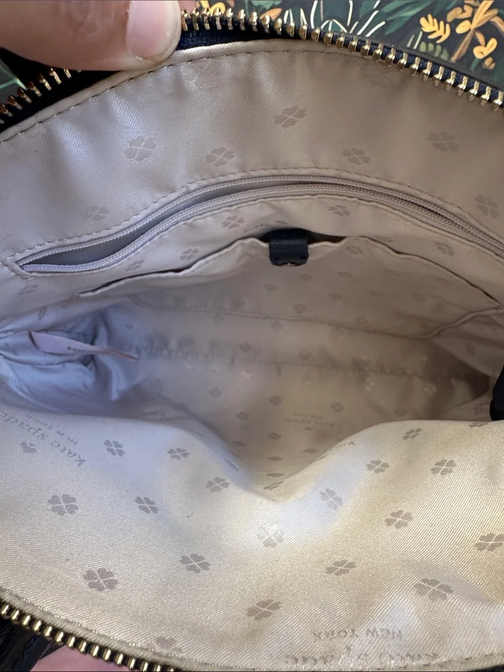 Kate Spade white leather bag with embellishments